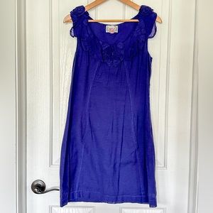 Anthropologie Baraschi purple floral dress